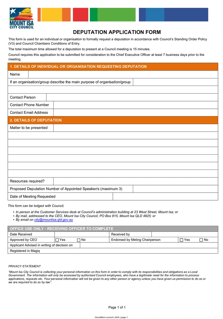 GoodMem rendering of Branded form